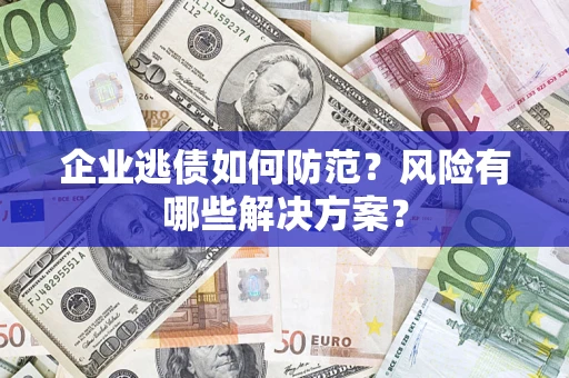 济南企业逃债如何防范？风险有哪些解决方案？