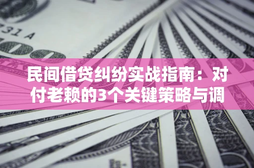 济南民间借贷纠纷实战指南：对付老赖的3个关键策略与调解盲区解析