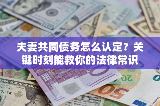 济南夫妻共同债务怎么认定？关键时刻能救你的法律常识